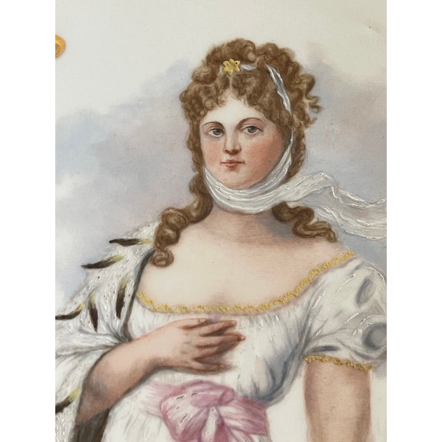 Antique Limoges France Marie-Louise Portrait Porcelain Plate For Sale - Image 4 of 8