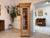 Rustic Farmhouse Display Cabinet in Natural Wood For Sale - Image 3 of 12