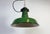 Green Industrial Green Enamel Factory Pendant Lamp, 1960s For Sale - Image 8 of 18