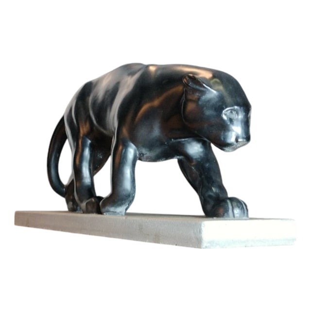 Beauvais, Panther, 1920s-1940s, Ceramic For Sale