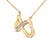 Haus of Brilliance Gold Vermeil Diamond Accent Infinity Heart Pendant Necklace For Sale - Image 4 of 4