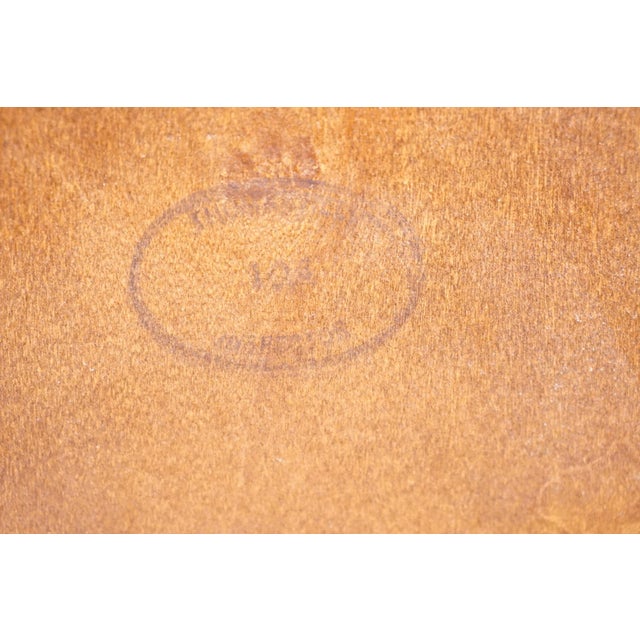 Wood Thomasville Furniture Agenda Collection Solid Walnut MCM Mid Century Modern Queen Size Headboard 23411-415 For Sale - Image 7 of 7