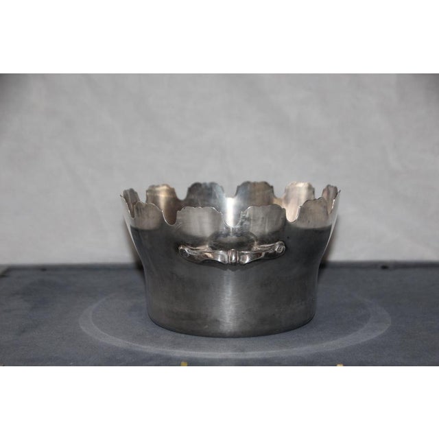 Silverplated Glass Cooler Silver Centerpiece, 1890s For Sale - Image 10 of 15