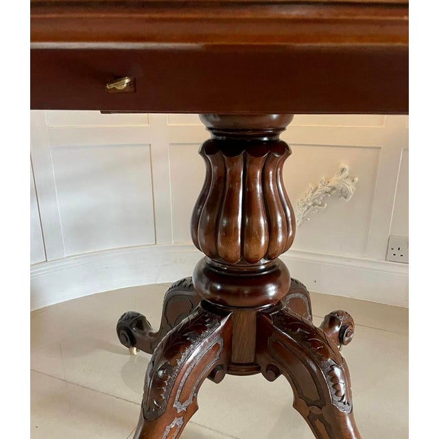 Antique Victorian Mahogany Dining Table, 1860s For Sale - Image 10 of 13