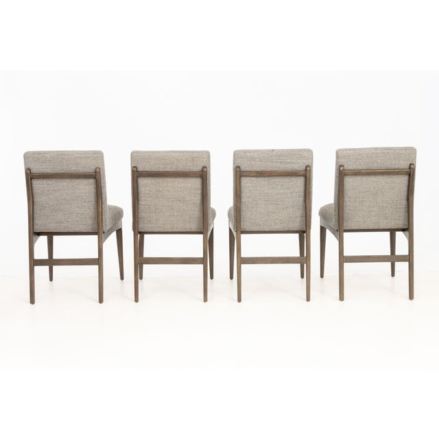 Early 21st Century Four Hands "Abida" Upholstered Dining Chairs, 4 For Sale - Image 5 of 9