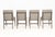 Early 21st Century Four Hands "Abida" Upholstered Dining Chairs, 4 For Sale - Image 5 of 9