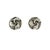 Mid-Century Modern Mid-Century Sterling Georg Jensen #93 Tulip Non-Pierced Earrings For Sale - Image 3 of 6