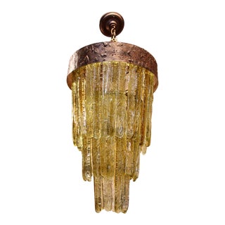 Mid-Century Modern Murano Glass Chandelier For Sale