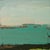 Blue Green Wash by Nicole Hyde | Oil Painting of a landscape with blue and green hues For Sale