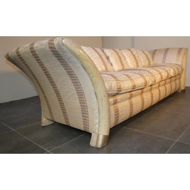 Colonial Style Sofa and Armchair with Saber-Shaped Resin Feet, Italy, 1970s, Set of 2 For Sale - Image 13 of 18