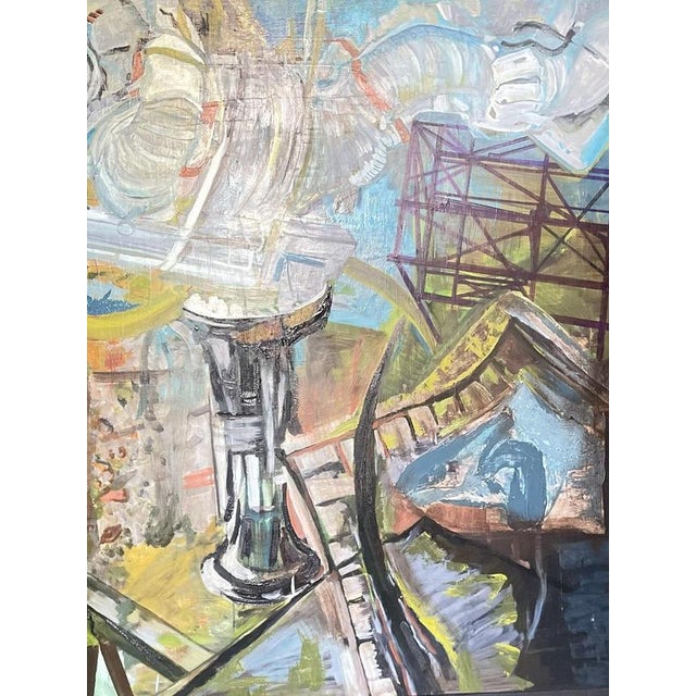 Kazuo Yamada, Untitled (Study), Oil on Canvas Painting, 2015 For Sale - Image 4 of 13