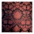 Home Decor Fabric Jacquard Gothic Revival Burgundy and Black Upholstery For Sale