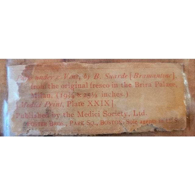 Early 20c Medici Print of Putti Under a Vine For Sale - Image 10 of 12