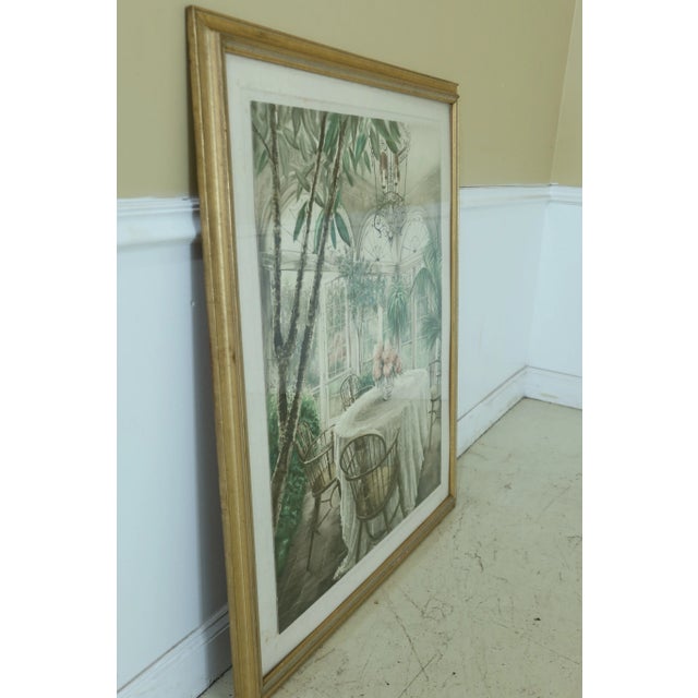 Gold Matted & Artist Signed Art on Hand Made Paper For Sale - Image 8 of 10