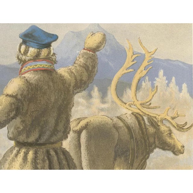 After Eckersberg, Sámi Winter Dress, Karasjok, Northern Norway Traditional Arctic Clothing, 1860, Print For Sale - Image 4 of 10