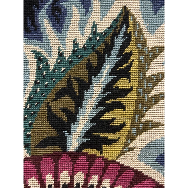 Textile Vintage Night Flower Tapestry, 1970s For Sale - Image 7 of 11