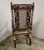 English Carved Walnut Barley Twist Throne Chair With Putti & Cane Back For Sale - Image 13 of 13