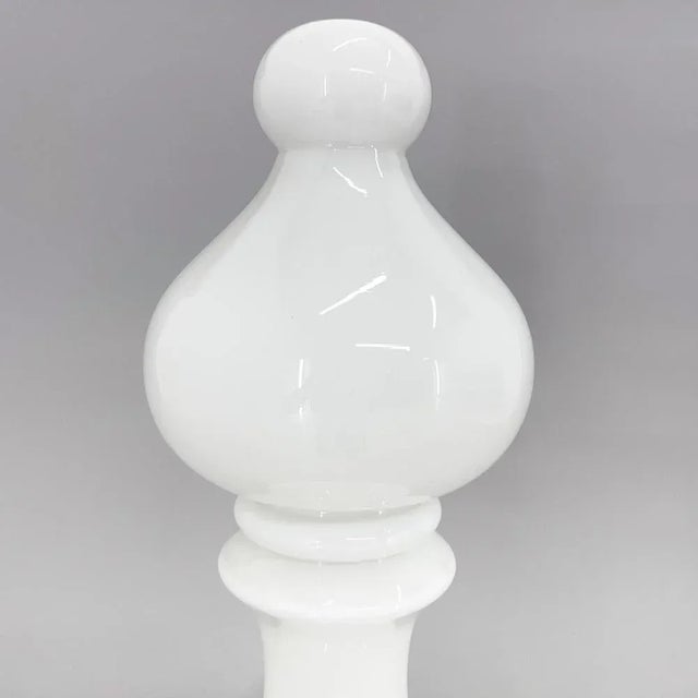 All-Glass Bishop Table Lamp attributed to Ivan Jakes, 1970s For Sale - Image 4 of 12