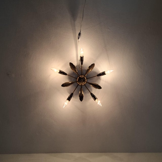 Mid-Century Modern Ceiling Light, Italy, 1950s For Sale - Image 15 of 18