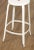 White Early 21st Century Nicolle Enameled Steel Outdoor Patio Backrest Bar Stool For Sale - Image 8 of 12