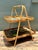 Wood Vintage Rattan Two-Tiered Tray Stand For Sale - Image 7 of 18