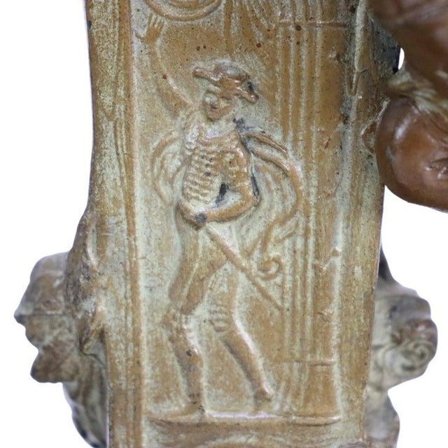 19th Century Art Nouveau Carmen & Mignon Bronze Figures on Plinths - Pair For Sale - Image 6 of 14
