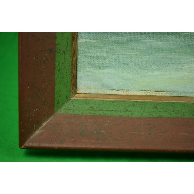 "Fisherman on a Lake" 1978 by Geneva Litchfield For Sale - Image 4 of 6