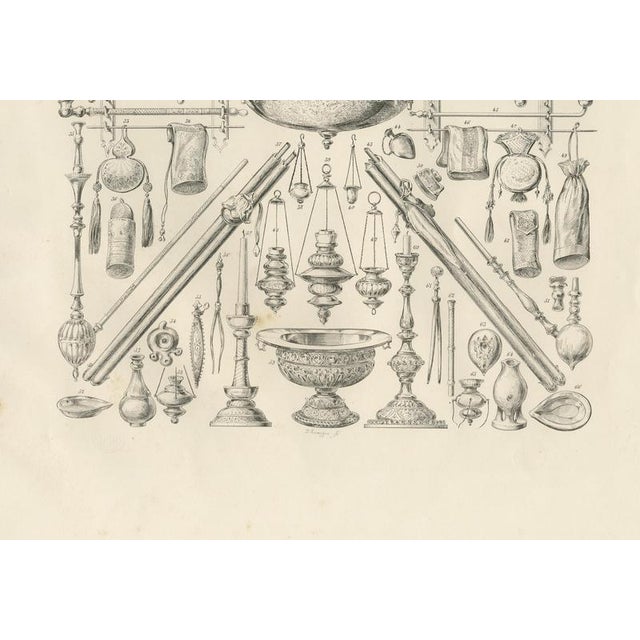 Islamic Lamps and Hookahs Object Study, 1846, Paper For Sale - Image 6 of 9
