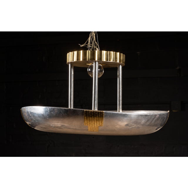 Art Deco C. 1920 Art Deco Ceiling Light Fixture For Sale - Image 3 of 9