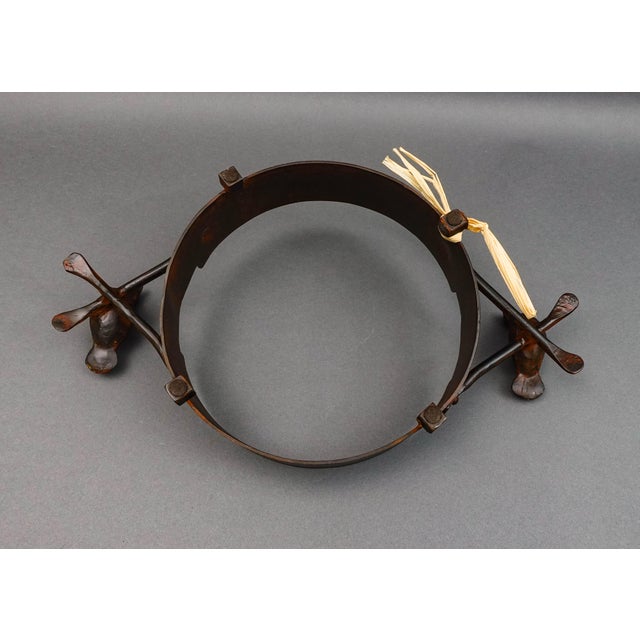 Jan Barboglio Hand Forged Iron Metal Bird Serving Dish Holder Tray Sculpture For Sale - Image 4 of 9