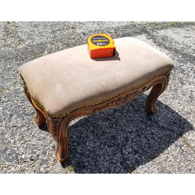 This wonderful footstool can accent multiple décor styles! It has great versatility. Made by Mantovani Raffaello & Franco...