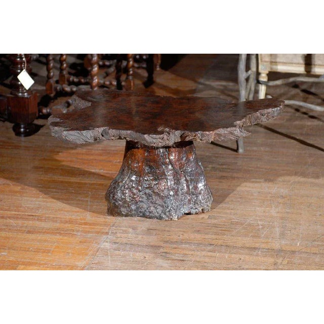 Wood American Vintage Cypress Wood Coffee Table For Sale - Image 7 of 8