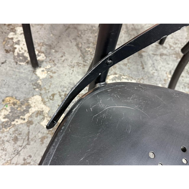 Restoration Hardware Metal Madeleine Side Chairs, Set of Four For Sale - Image 11 of 12