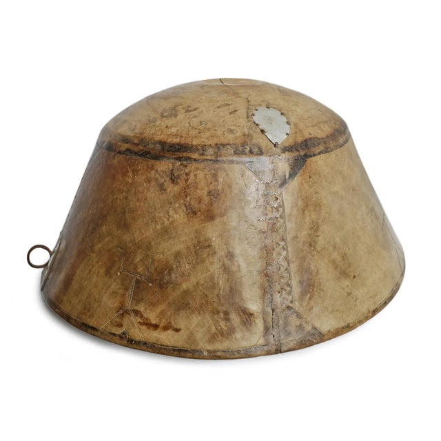 Mid 20th Century Vintage Rustic African Tuareg Wood Bowl For Sale - Image 5 of 7