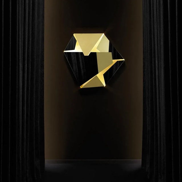 Small Kaleidos Gold Wall Light by Campana Brothers For Sale - Image 6 of 8