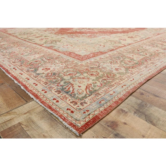 Vintage Persian Mahal Rug - 10'00 x 14'06 For Sale In Dallas - Image 6 of 8