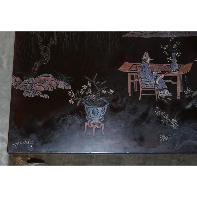 Chinese Hand Painted Coffee or Cocktail Table For Sale - Image 9 of 17