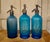 Blue Vintage French Soda Syphons, 1930s, Set of 3 For Sale - Image 8 of 8