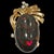 Modern 30 Carat Oval Ethiopian Black Opal Pendant 18 Karat Yellow Gold For Sale - Image 3 of 8