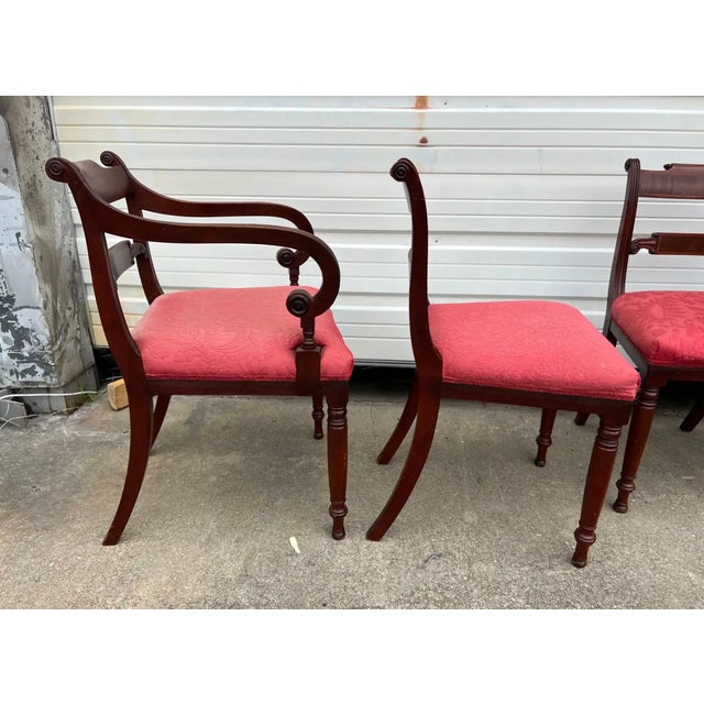 Set of 6 19th Century Mahogany English Regency Dining Chairs For Sale - Image 10 of 10