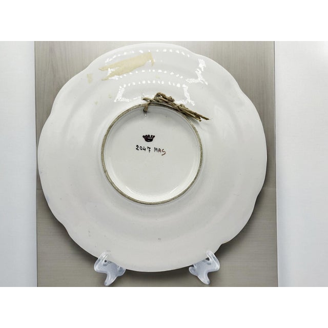 Classic Decorative Plate from Capodimonte, 1950s For Sale - Image 4 of 9