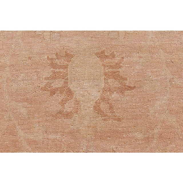 Early 21st Century Inspired Traditional Rug Medallion Taupe "Roselace" by Doris Leslie Blau For Sale - Image 5 of 9