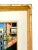 Green 1980s Impressionist Oil Painting of a Village Market, Original Folk Art, Framed, 24"h For Sale - Image 8 of 8