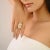 Rose Rose Gold Plated Art Deco Ring With Emerald Cut & Baguette Cubic Zirconia - Size 8 For Sale - Image 8 of 10