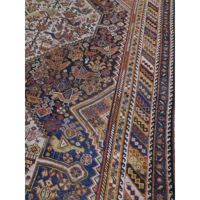 Antique Handmade Persian Nomadic Rug 5'6"x 9'3" For Sale In Los Angeles - Image 6 of 13