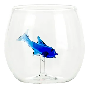 Little Fish Glasses with Rounded Shape from Casarialto, Set of 4