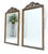 Gold Pair of c1940s 23x44 Rectangle Mirrors With French Baroque Bay Leaf Decorations For Sale - Image 8 of 8