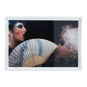 Professionally Framed Fine Art, C-Print by Frank Torng, Fuchsia, the Fan, and the Friend (HerShe Series), 2010