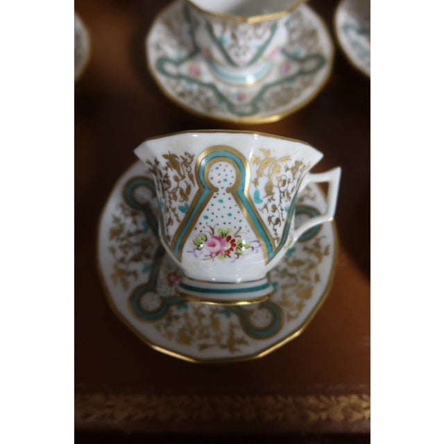 Porcelain Tea, Coffee and Cake Service from Lauret in Paris, 1930s, Set of 48 For Sale - Image 6 of 12