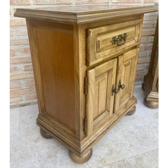 Mid-Century Modern Mid-Century Spanish Nightstands, 1960, Set of 2 For Sale - Image 3 of 10